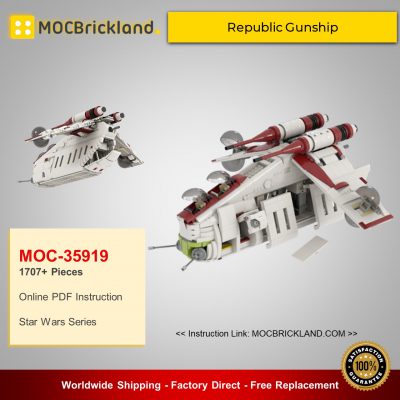 STAR WARS MOC 35919 Republic Gunship based set 75021 by Ohsojang MOCBRICKLAND