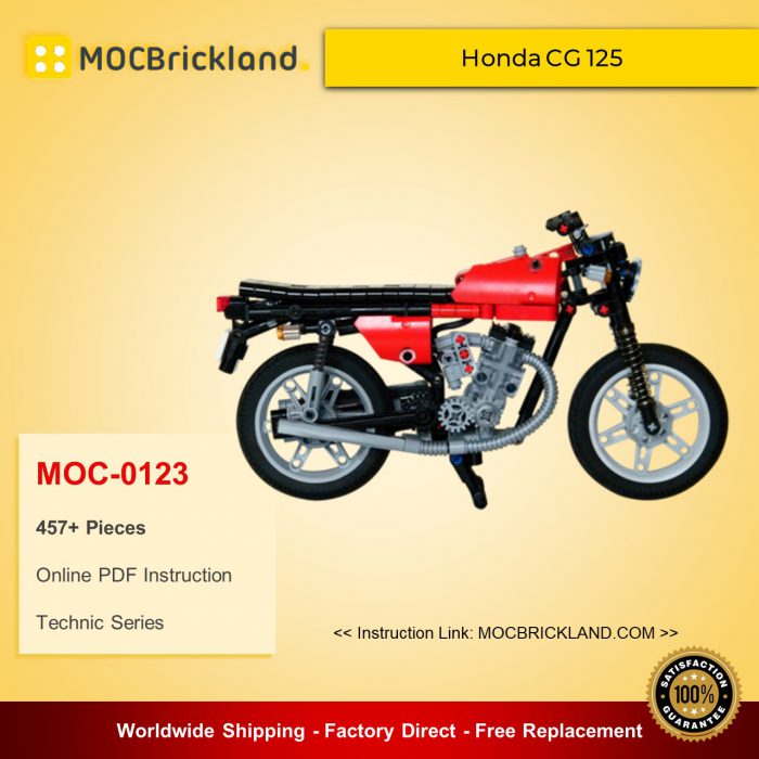 Technic moc-0123 honda cg 125 by nico71 mocbrickland