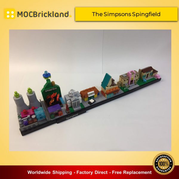 Architecture MOC-18013 The Simpsons Spingfield Skyline Architecture By MOMAtteo79 MOCBRICKLAND