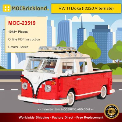 Creator MOC-23519 VW T1 Doka (10220 Alternate) By poljvd MOCBRICKLAND