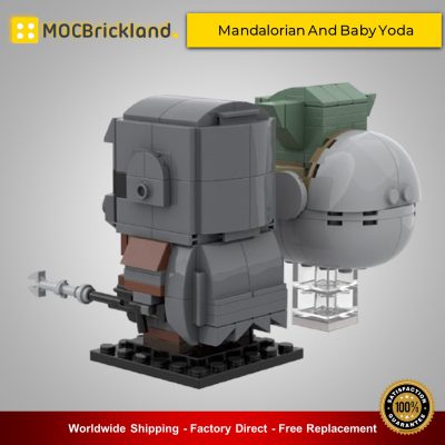 Star Wars MOC-35477 Mandalorian And Baby Yoda By custominstructions MOCBRICKLAND