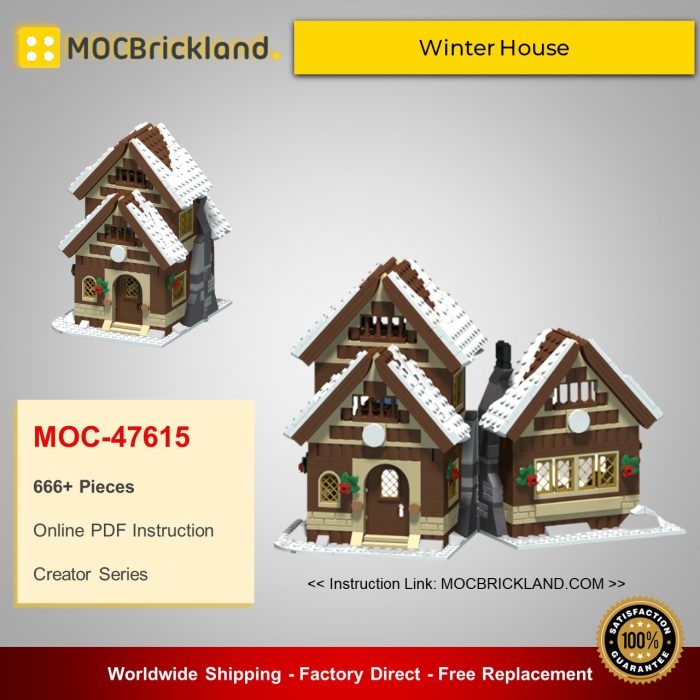 Creator moc-47615 winter house by mx32 mocbrickland