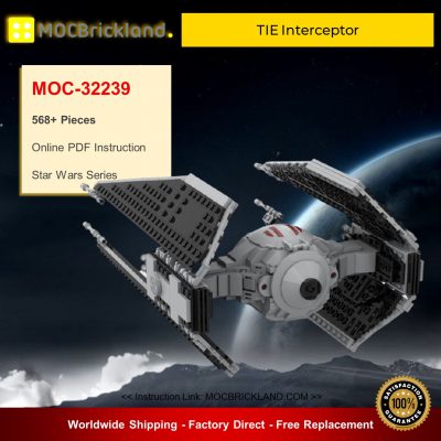 Star Wars MOC-32239 TIE Interceptor By Theoderic MOCBRICKLAND