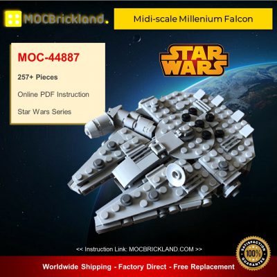 Star Wars MOC-44887 SW Midi-scale Millenium Falcon By SserjayY MOCBRICKLAND