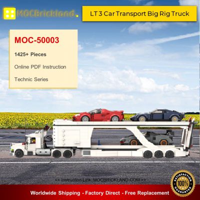 Technic MOC-50003 LT 3 Car Transport Big Rig Truck By legotuner33 MOCBRICKLAND