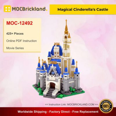 Movie MOC-12492 Magical Cinderella's Castle By Buildbetterbricks MOCBRICKLAND