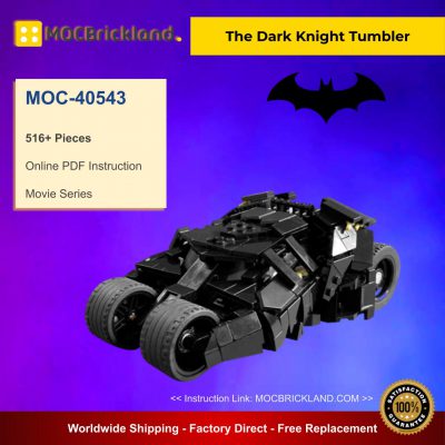 Movie Batman MOC-40543 The Dark Knight Tumbler By Riskjockey MOCBRICKLAND