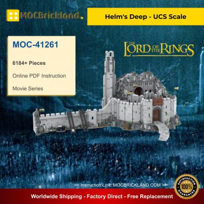 Movie MOC-41261 Helm's Deep, UCS Scale By Playwell Bricks MOCBRICKLAND