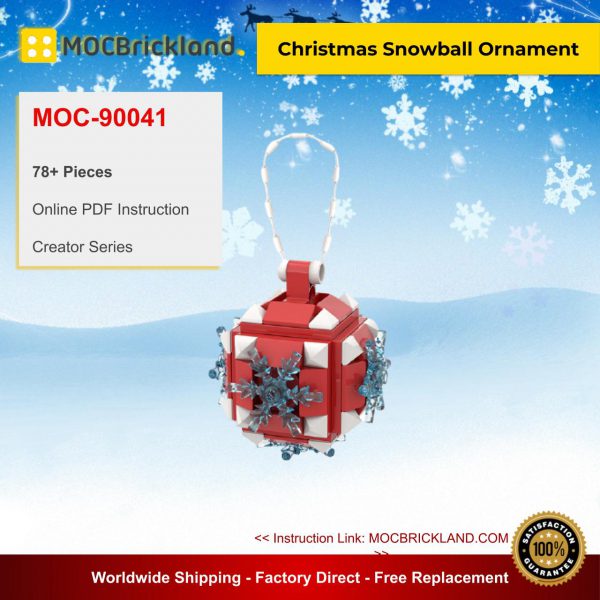 Creator MOC 90041Christmas Snowball Ornament MOCBRICKLAND