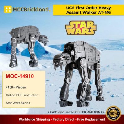 Star Wars MOC-14910 UCS First Order Heavy Assault Walker AT-M6 By EDGE OF BRICKS MOCBRICKLAND
