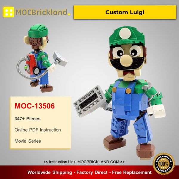 Movie MOC-13506 Custom Luigi By buildbetterbricks MOCBRICKLAND