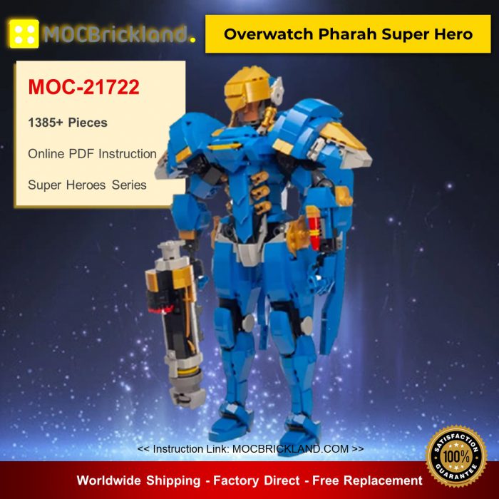 Super Heroes MOC-21722 Overwatch Pharah Super Hero by buildbetterbricks MOCBRICKLAND