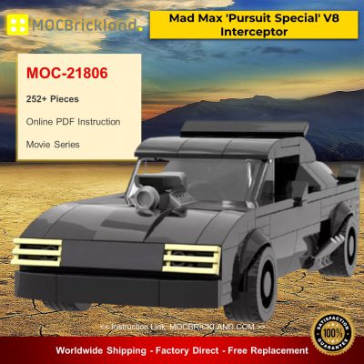 Movie MOC-21806 Mad Max 'Pursuit Special' V8 Interceptor By mkibs MOCBRICKLAND