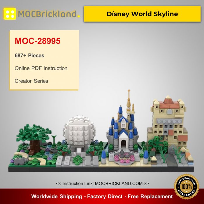 Creator moc-28995 dísney world skyline by benbuildslego mocbrickland