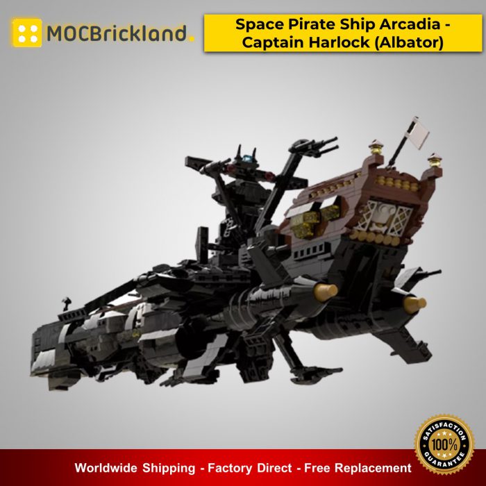 Space moc-48193 space pirate ship arcadia - captain harlock (albator) by apenello mocbrickland