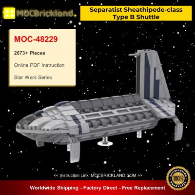 Star Wars MOC-48229 Separatist Sheathipede-class Type B Shuttle By starwarsfan66 MOCBRICKLAND
