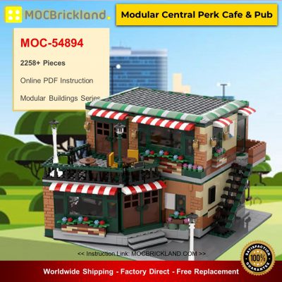 Modular Buildings MOC-54894 Modular Central Perk Cafe & Pub Alternative Build of LE..G0 Set 21319-1 By Le..g0Artisan MOCBRICKLAND